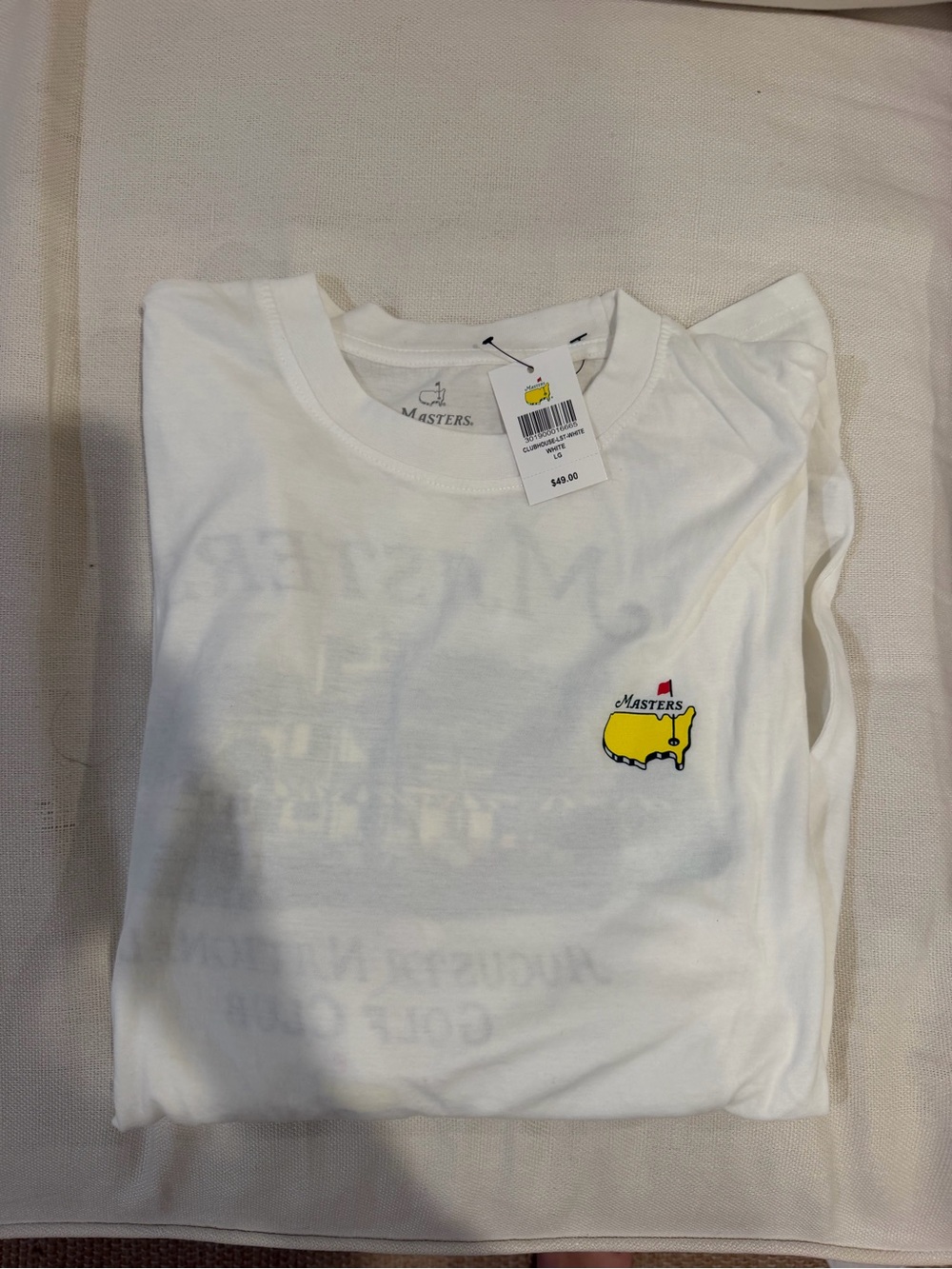 NWT Masters White Long Sleeve Tee